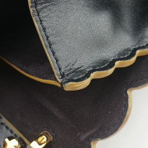 Pre-owned Fendi KAN I Black Leather 8BT283 shoulderbag | stylenewstar
