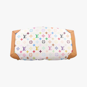 Pre-owned Louis Vuitton URSULA white Monogram Multicolor M40123 handbag | stylenewstar