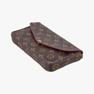 Pre-owned Louis Vuitton Pochette Felicie Brown Monogram Canvas M61276 shoulderbag | stylenewstar