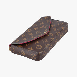 Pre-owned Louis Vuitton Pochette Felicie Brown Monogram Canvas M61276 shoulderbag | stylenewstar