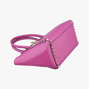 Vintage Valentino Rockstud Purple Leather shoulderbag | stylenewstar