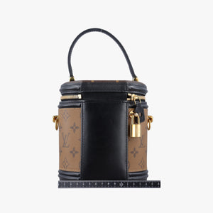 Pre-owned Louis Vuitton Cannes Brown × Black Monogram Reverse M43986 shoulderbag | stylenewstar