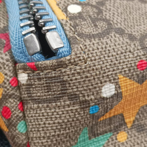 Vintage Gucci Kids Line Children's Star beige×multi PVC coated canvas 502095 bum bag/waist bag | stylenewstar