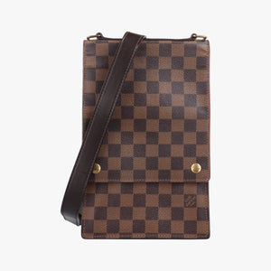 Pre-owned Louis Vuitton Portobello EBENE Damier Canvas N45271 shoulderbag | stylenewstar
