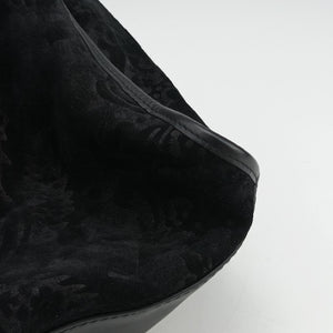 Pre-owned Gucci Soft Stirrup Black Suede 296856 handbag | stylenewstar