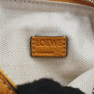 Pre-owned Loewe Puzzle mini Yellow Leather 322 30 U95 shoulderbag | stylenewstar