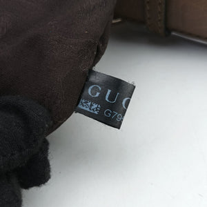 Pre-owned Gucci Horsebit Beige×Brown Suede×Leather 247602 shoulderbag | stylenewstar