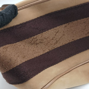 Pre-owned Gucci Horsebit Beige×Brown Suede×Leather 247602 shoulderbag | stylenewstar