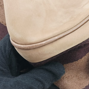Pre-owned Gucci Horsebit Beige×Brown Suede×Leather 247602 shoulderbag | stylenewstar