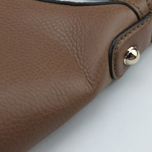 Pre-owned Gucci Horsebit Beige×Brown Suede×Leather 247602 shoulderbag | stylenewstar