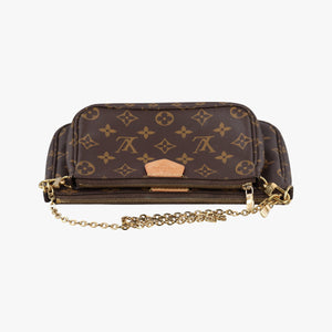 Pre-owned Louis Vuitton MULTI POCHETTE ACCESSOIRES brown×khaki Monogram Canvas M44813 shoulderbag | stylenewstar