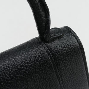 Pre-owned Balenciaga Hourglass Black Leather shoulderbag | stylenewstar