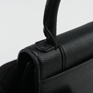 Pre-owned Balenciaga Hourglass Black Leather shoulderbag | stylenewstar