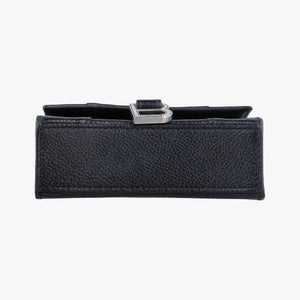 Pre-owned Balenciaga Hourglass Black Leather shoulderbag | stylenewstar