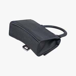 Pre-owned Balenciaga Hourglass Black Leather shoulderbag | stylenewstar