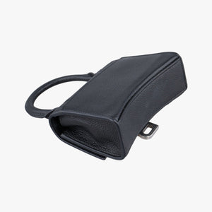 Pre-owned Balenciaga Hourglass Black Leather shoulderbag | stylenewstar