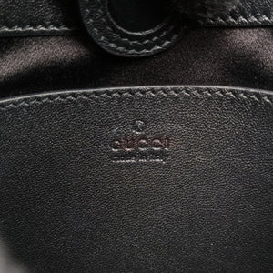 Pre-owned Gucci Horsebit Slim Black Leather 764191 shoulderbag | stylenewstar