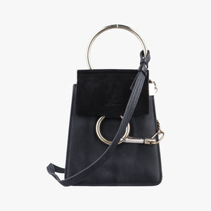 Pre-owned Chloe FAYE Black Leather × suede backpack/rucksack | stylenewstar