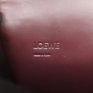 Pre-owned Loewe Barcelona Burgundy Leather shoulderbag | stylenewstar