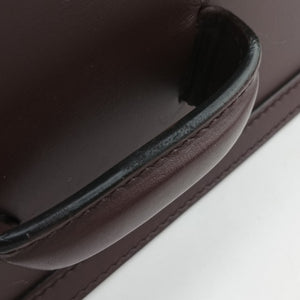 Pre-owned Loewe Barcelona Burgundy Leather shoulderbag | stylenewstar