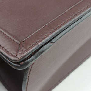 Pre-owned Loewe Barcelona Burgundy Leather shoulderbag | stylenewstar