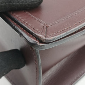 Pre-owned Loewe Barcelona Burgundy Leather shoulderbag | stylenewstar