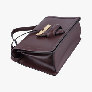 Pre-owned Loewe Barcelona Burgundy Leather shoulderbag | stylenewstar
