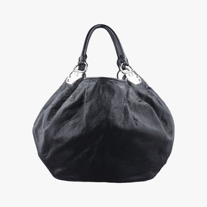 Pre-owned Miu Miu Hobo Bag Black Leather shoulderbag | stylenewstar
