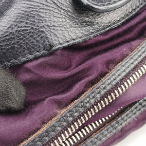 Pre-owned Miu Miu Hobo Bag Black Leather shoulderbag | stylenewstar