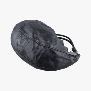 Pre-owned Miu Miu Hobo Bag Black Leather shoulderbag | stylenewstar