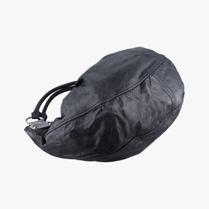 Pre-owned Miu Miu Hobo Bag Black Leather shoulderbag | stylenewstar