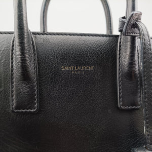 Vintage Yves Saint Laurent SAC DE JOUR Black Leather 340778 shoulderbag | stylenewstar