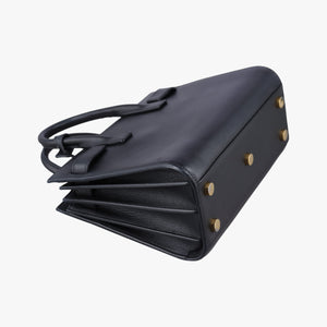 Vintage Yves Saint Laurent SAC DE JOUR Black Leather 340778 shoulderbag | stylenewstar