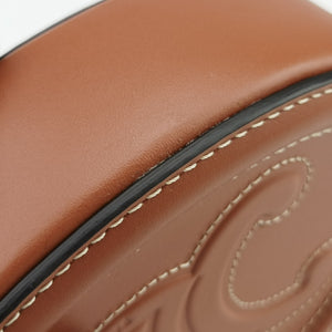 Pre-owned Celine Oval Purse Cuir Triomphe Brown Leather shoulderbag | stylenewstar