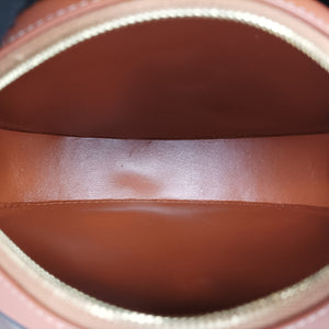 Pre-owned Celine Oval Purse Cuir Triomphe Brown Leather shoulderbag | stylenewstar