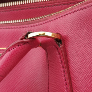 Pre-owned Prada Galleria Pink SAFFIANO Leather BN1874 shoulderbag | stylenewstar