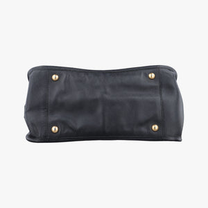 Pre-owned Prada Double Handle Tote Black SAFFIANO Leather BN2186 handbag | stylenewstar