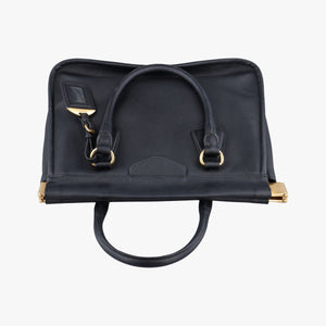 Pre-owned Prada Double Handle Tote Black SAFFIANO Leather BN2186 handbag | stylenewstar