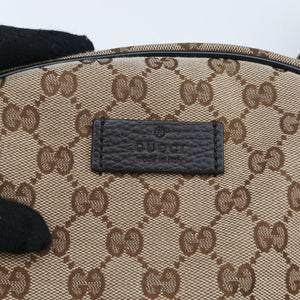 Pre-owned Gucci GG Canvas Beige x Brown canvas 449906 backpack/rucksack | stylenewstar