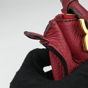 Pre-owned Chloe Mercy Red Leather shoulderbag | stylenewstar