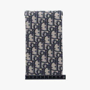 Secondhand Christian Dior Saddle Phone holder Navy jacquard×Leather shoulderbag | stylenewstar