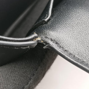 Secondhand Celine Claude Triomphe Chain Black Leather shoulderbag | stylenewstar
