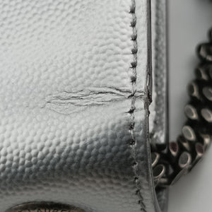 Vintage Yves Saint Laurent KATE Silver Leather 364021 shoulderbag | stylenewstar