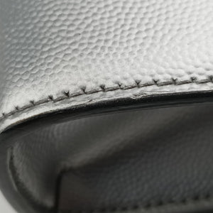 Vintage Yves Saint Laurent KATE Silver Leather 364021 shoulderbag | stylenewstar