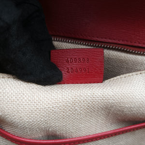 Pre-owned Gucci Bamboo Red×multicolor Leather 409398 handbag | stylenewstar