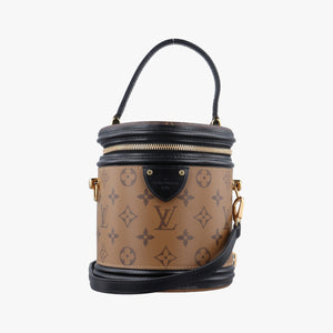 Pre-owned Louis Vuitton Cannes Brown × Black Monogram Reverse M43986 shoulderbag | stylenewstar