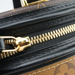 Pre-owned Louis Vuitton Cannes Brown × Black Monogram Reverse M43986 shoulderbag | stylenewstar