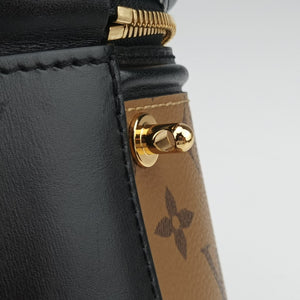 Pre-owned Louis Vuitton Cannes Brown × Black Monogram Reverse M43986 shoulderbag | stylenewstar