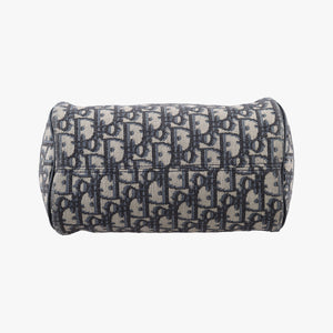 Pre-owned Christian Dior Oblique roller Navy Jacquard shoulderbag | stylenewstar