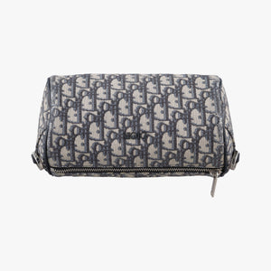 Pre-owned Christian Dior Oblique roller Navy Jacquard shoulderbag | stylenewstar